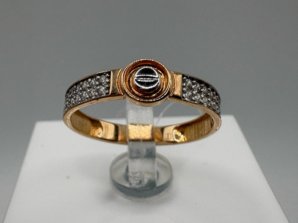 КОЛЬЦО С КАМНЯМИ (Au 585)