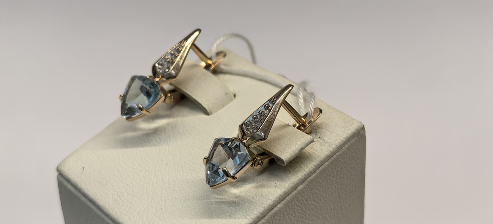 СЕРЬГИ С КАМНЯМИ (Au 585)