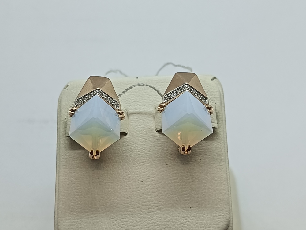 21804246 СЕРЬГИ С КАМНЯМИ (Au 585)