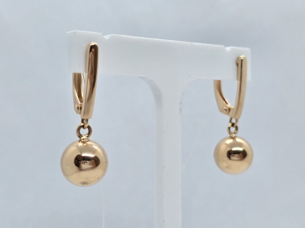 СЕРЬГИ БЕЗ КАМНЯ (Au 585)