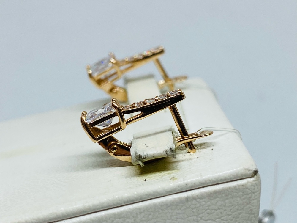 СЕРЬГИ С КАМНЯМИ (Au 585)