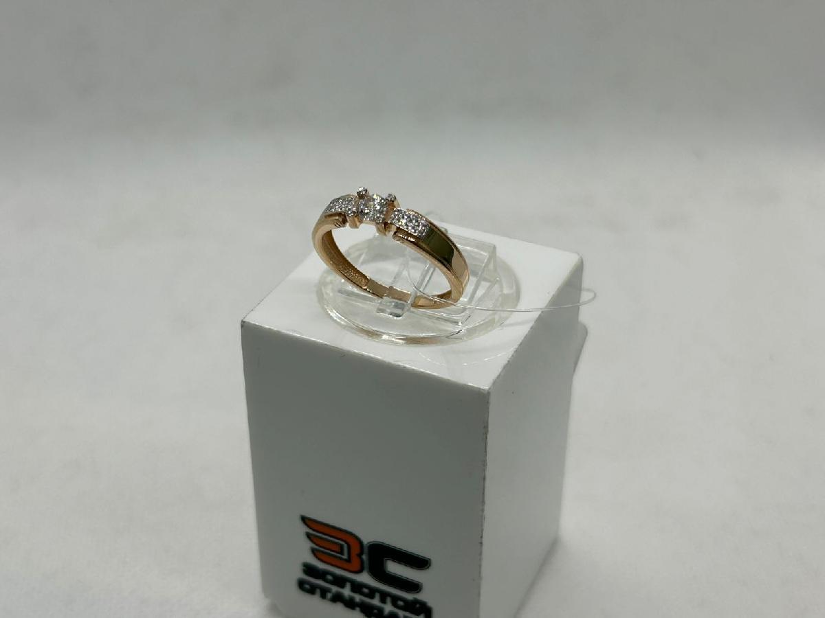 КОЛЬЦО С КАМНЯМИ (Au 585)