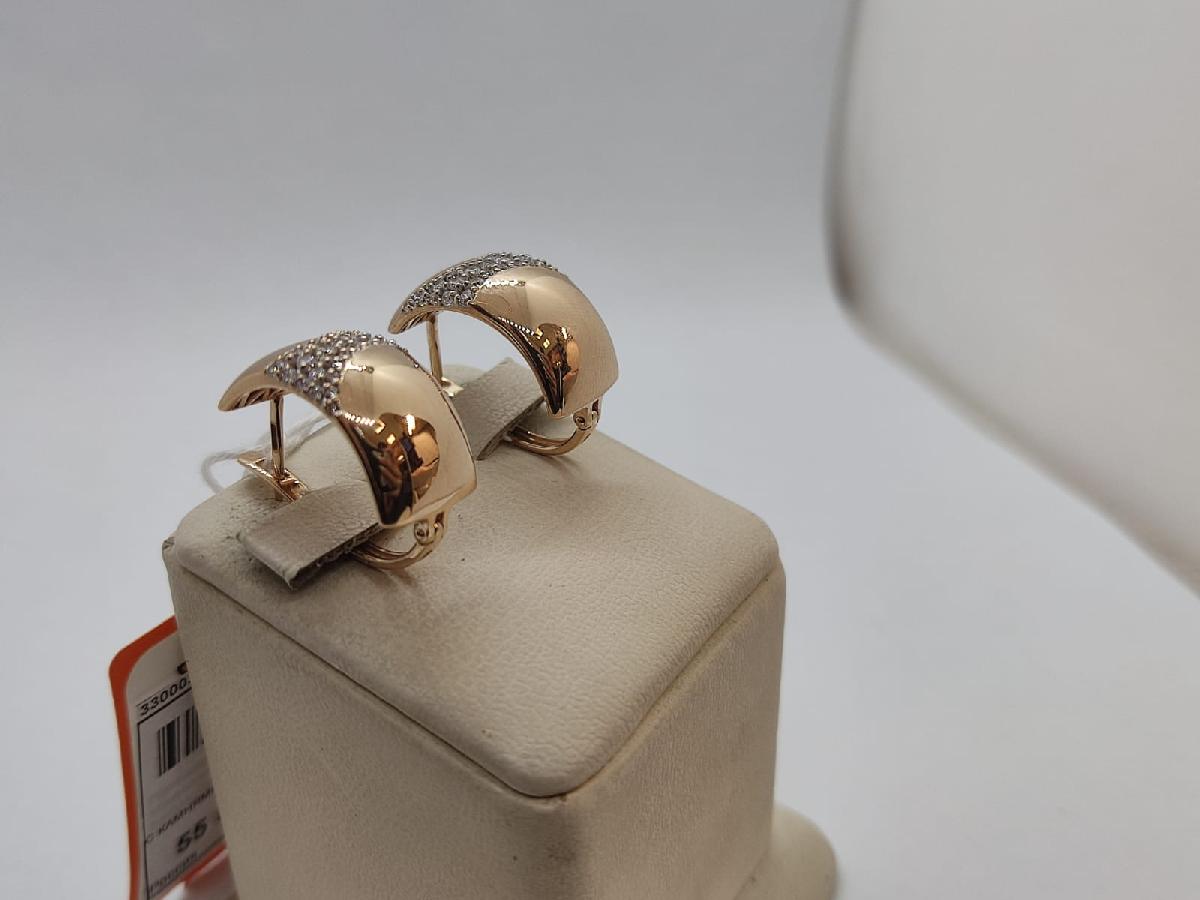 СКМИ585 СЕРЬГИ С КАМНЯМИ (Au 585)