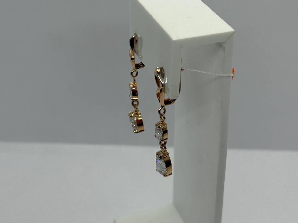 СКМИ585 СЕРЬГИ С КАМНЯМИ (Au 585)