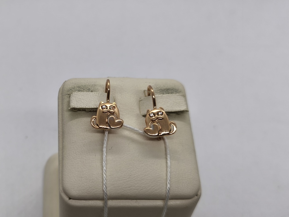 СЕРЬГИ С КАМНЯМИ (Au 585)