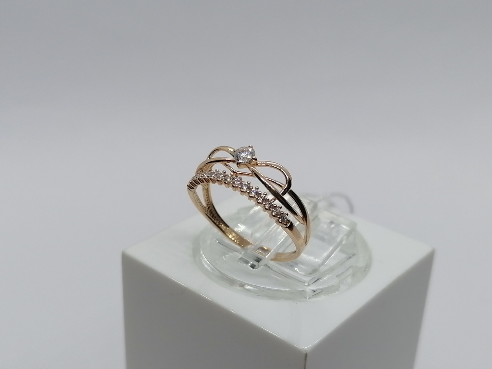 КОЛКМИ585 КОЛЬЦО С КАМНЯМИ (Au 585)