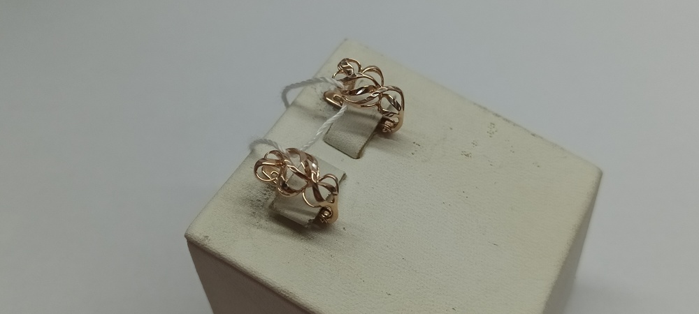 СЕРЬГИ БЕЗ КАМНЯ (Au 585)