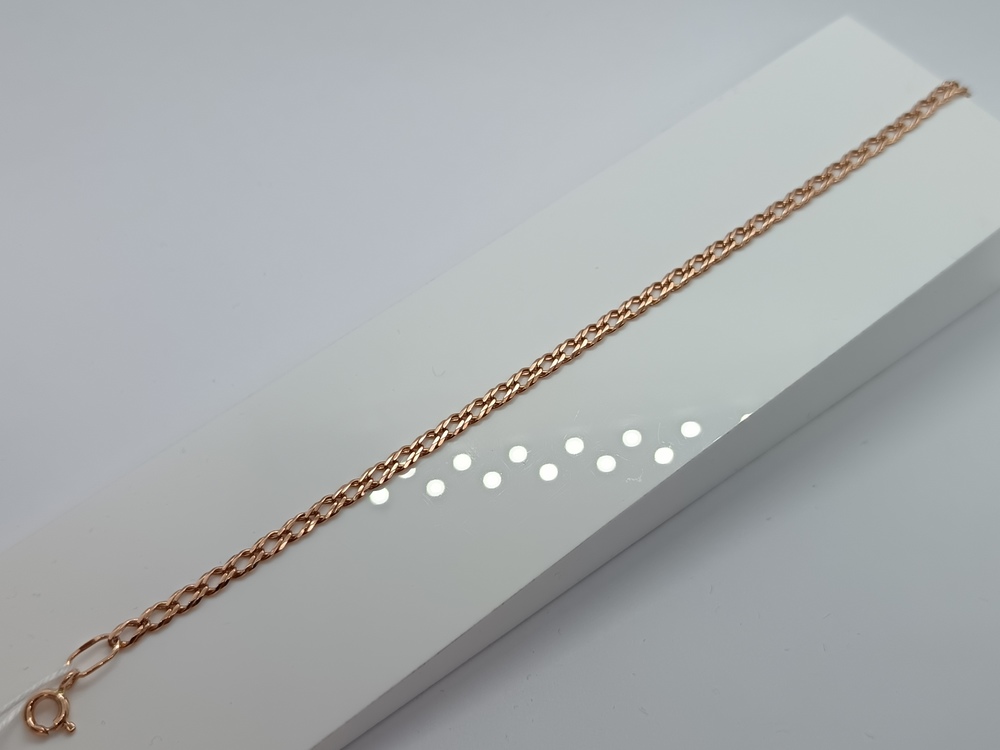 БРАСЛЕТ ПОЛНОВЕСНЫЙ Ромб двойной Au 585