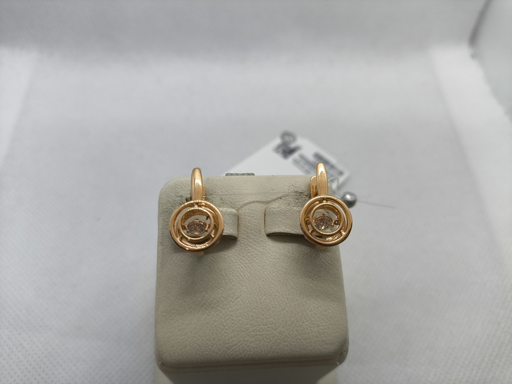 СЕРЬГИ С КАМНЕМ (Au 585)