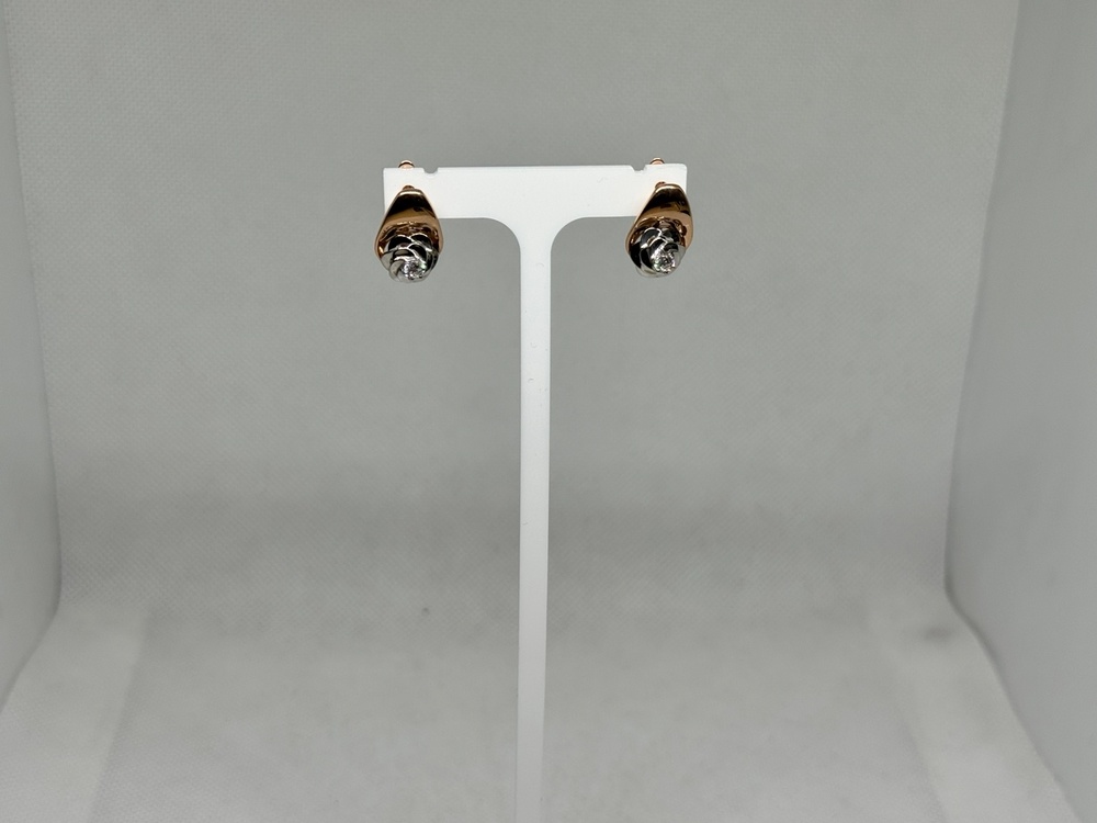 СЕРЬГИ С КАМНЕМ (Au 585)