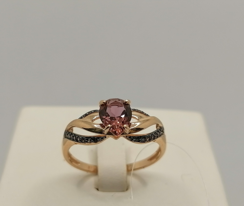 КОЛЬЦО С КАМНЯМИ (Au 585)