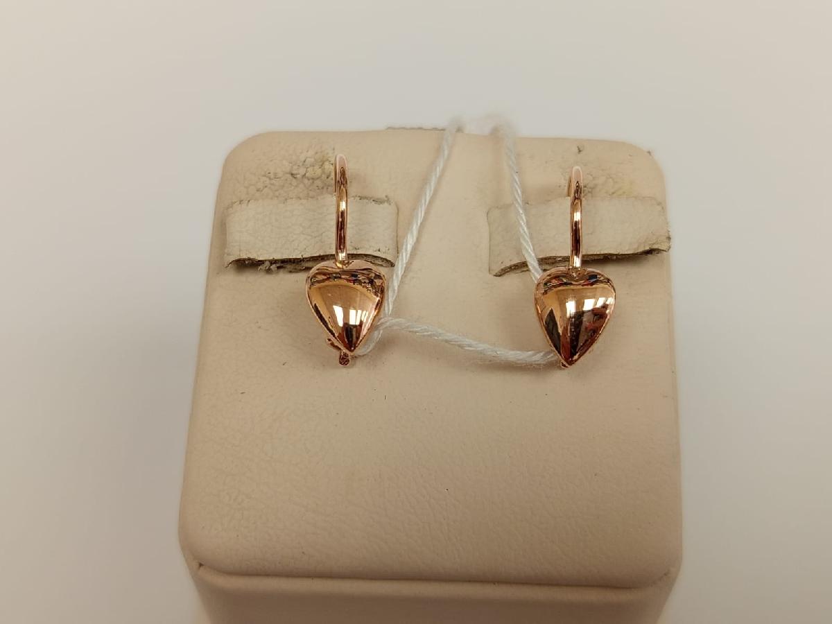 СЕРЬГИ БЕЗ КАМНЯ (Au 585)