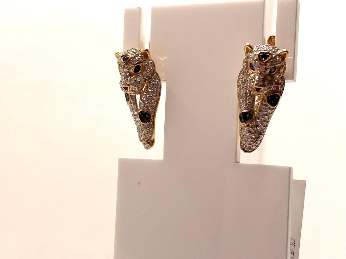 СЕРЬГИ С КАМНЯМИ (Au 585)