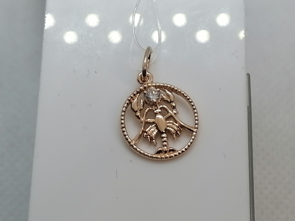 ПОДВЕСКА ЗНАК ЗОДИАКА РАК (Au 585)