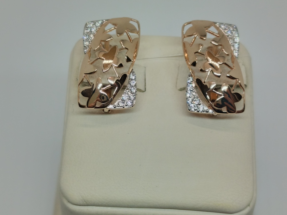 СЕРЬГИ С КАМНЯМИ (Au 585)