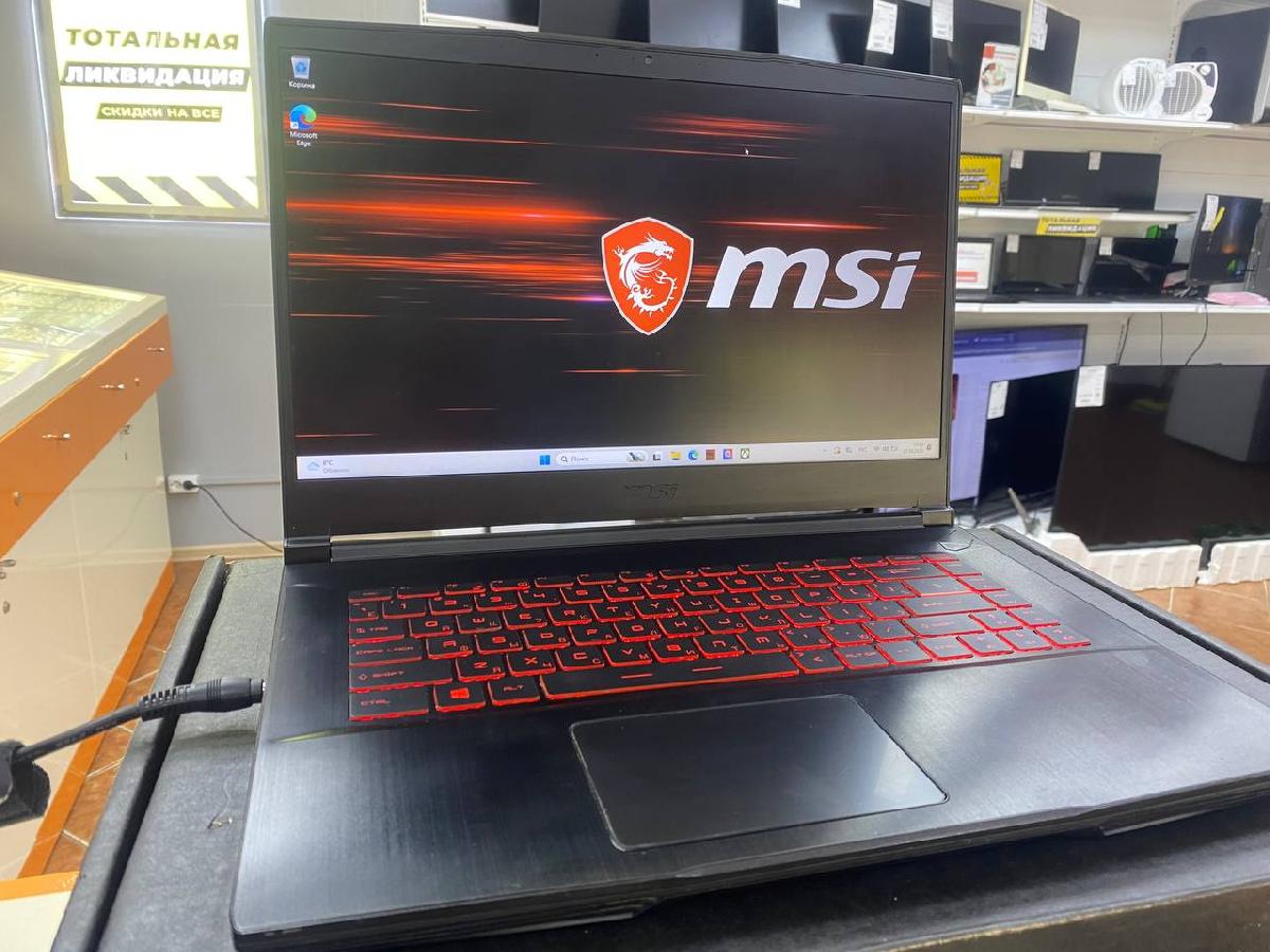 Ноутбук MSI GF 65 Thin; Core i5-10500H, GeForce RTX 3060, 16 Гб, 512 GB, Нет