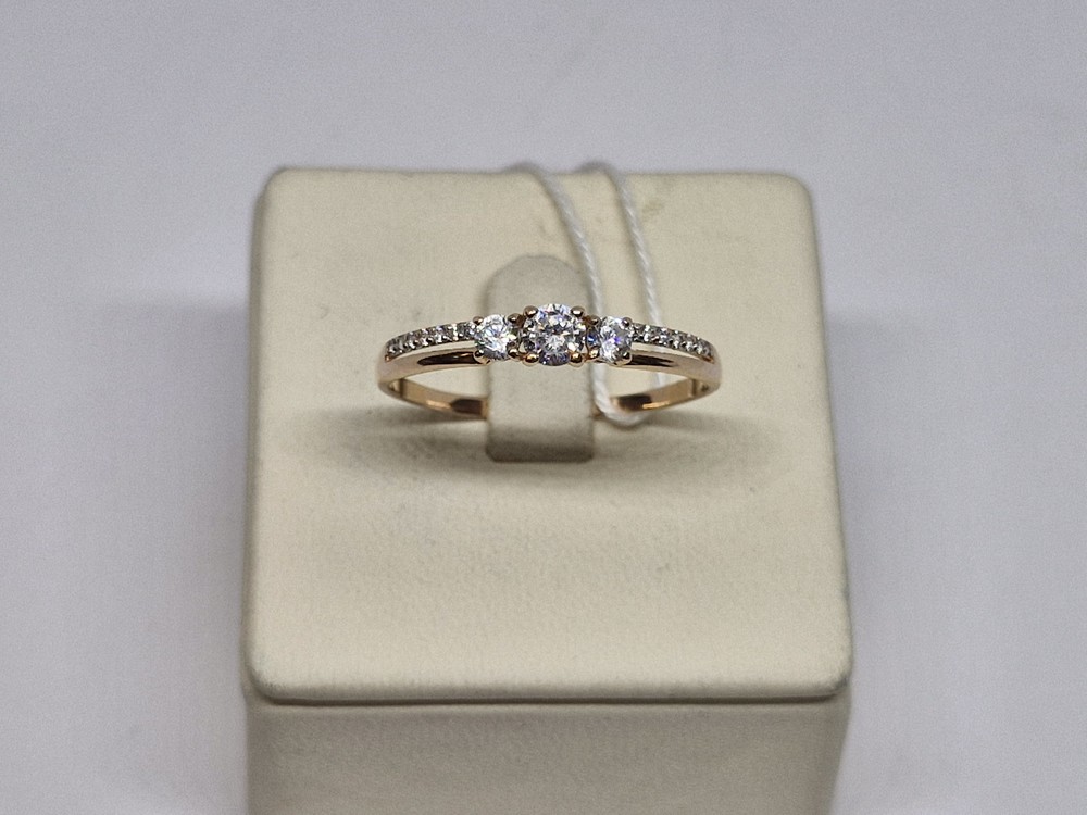 КОЛКМИ585 КОЛЬЦО С КАМНЯМИ (Au 585)