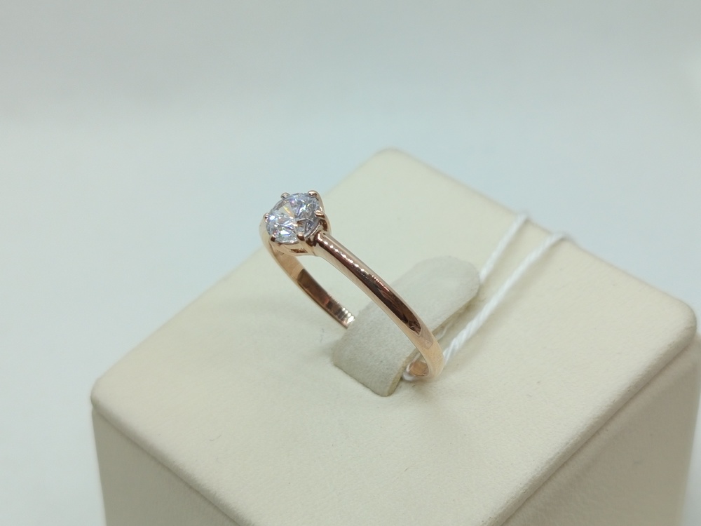 КОЛКМ585 КОЛЬЦО С КАМНЕМ (Au 585)