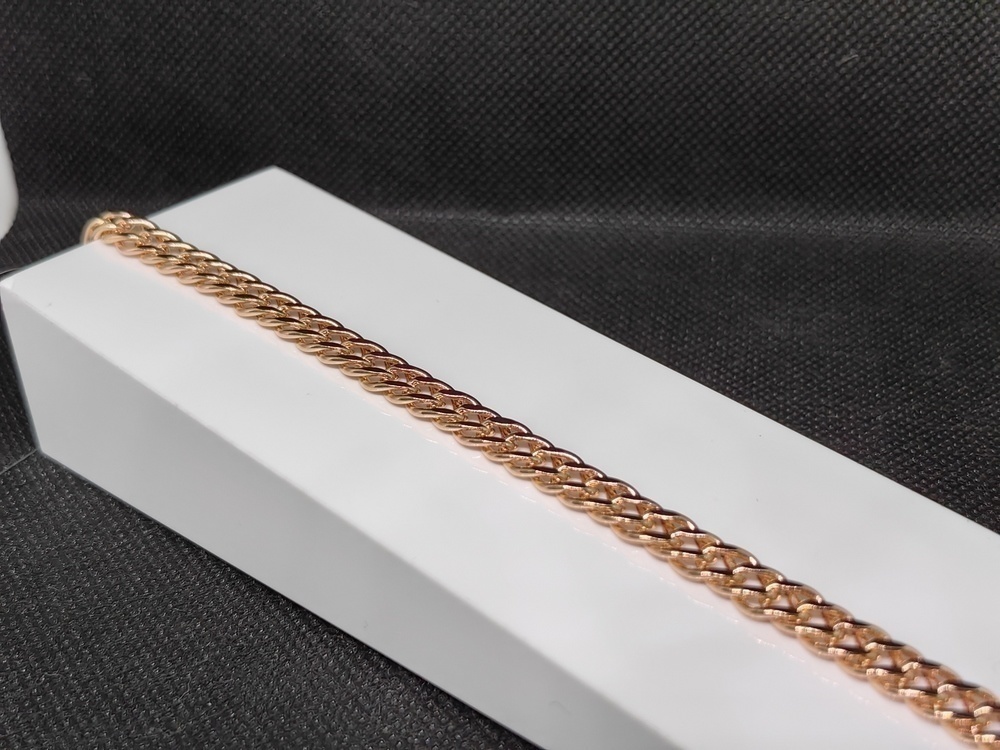 БРАСЛЕТ ПУСТОТЕЛЫЙ Ромб двойной (Au 585)