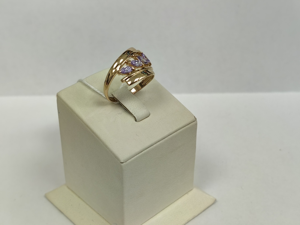 КОЛКМИ585 КОЛЬЦО С КАМНЯМИ (Au 585)