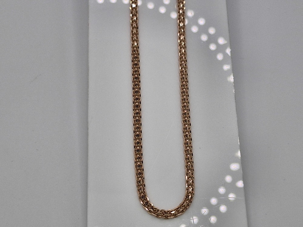 ЦЕПЬ ПУСТОТЕЛАЯ Бисмарк машинный (Au 585)