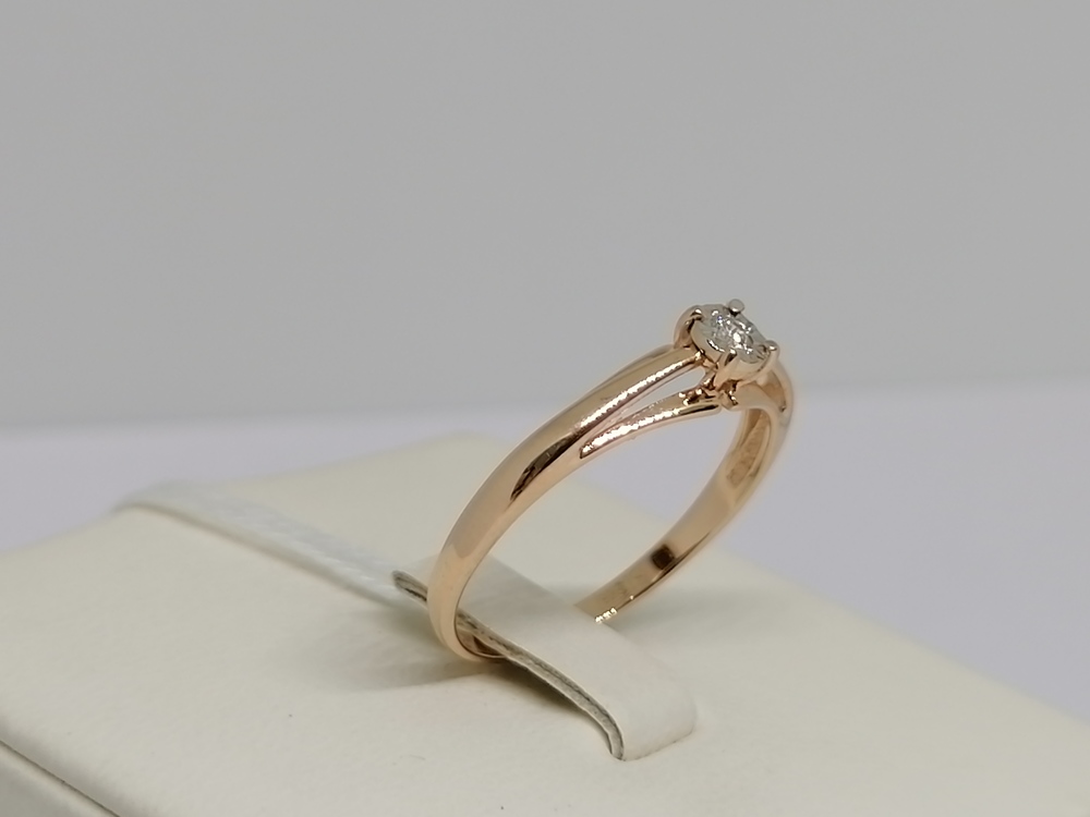 КОЛЬЦО БРИЛЛИАНТ Au 585