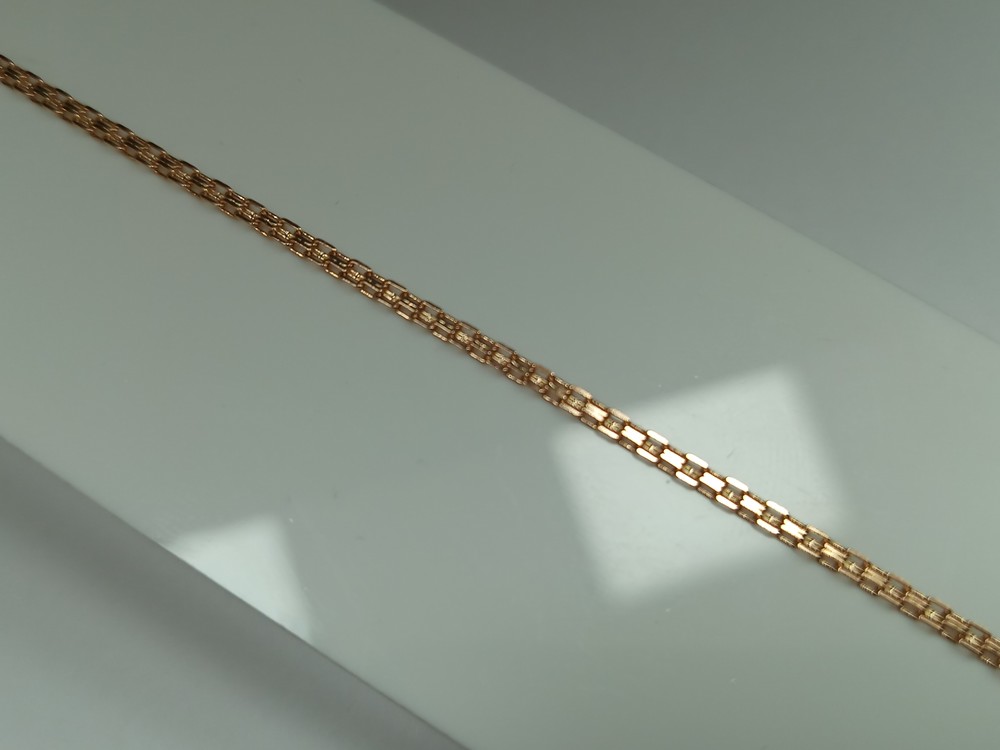 БЛБМ585 БРАСЛЕТ ПОЛНОВЕСНЫЙ Бисмарк машинный (Au 585)