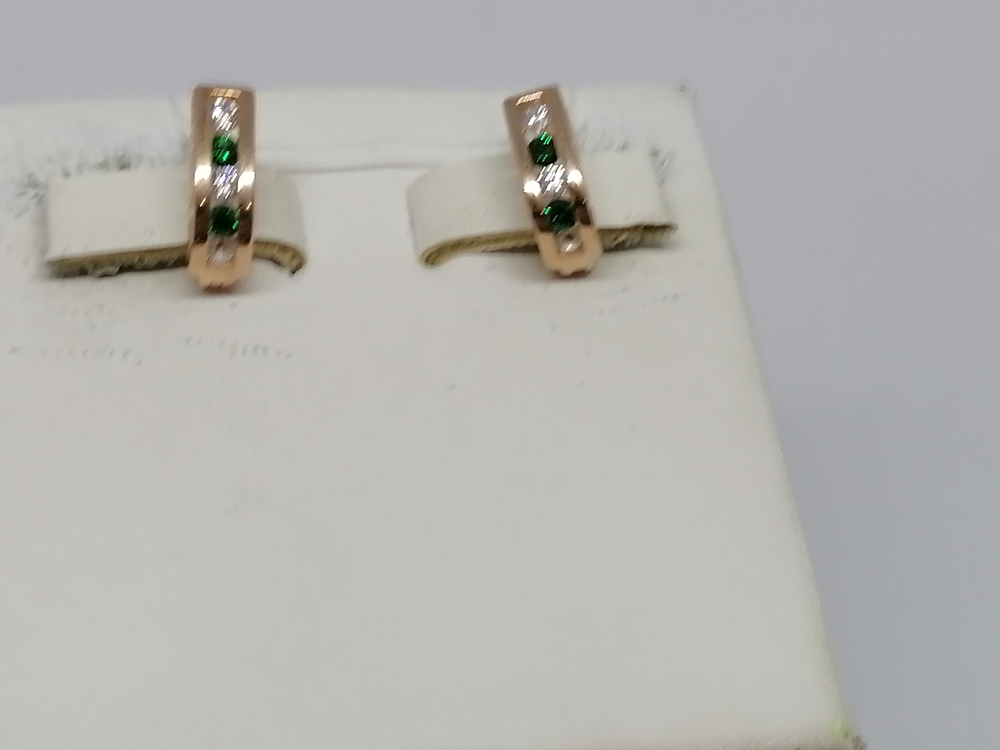 СЕРЬГИ С КАМНЯМИ (Au 585)