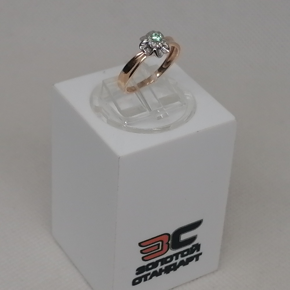 КОЛЬЦО С КАМНЯМИ (Au 585)