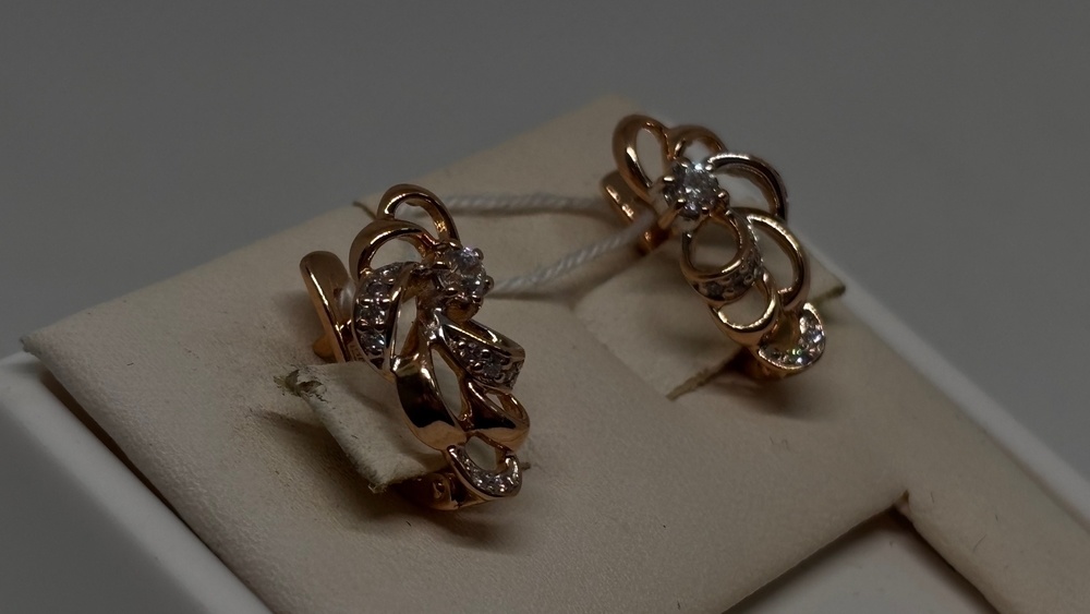 СЕРЬГИ С КАМНЯМИ (Au 585)