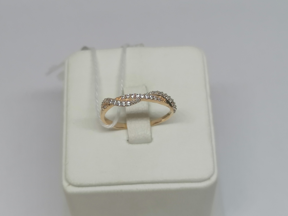 КОЛЬЦО С КАМНЯМИ (Au 585)