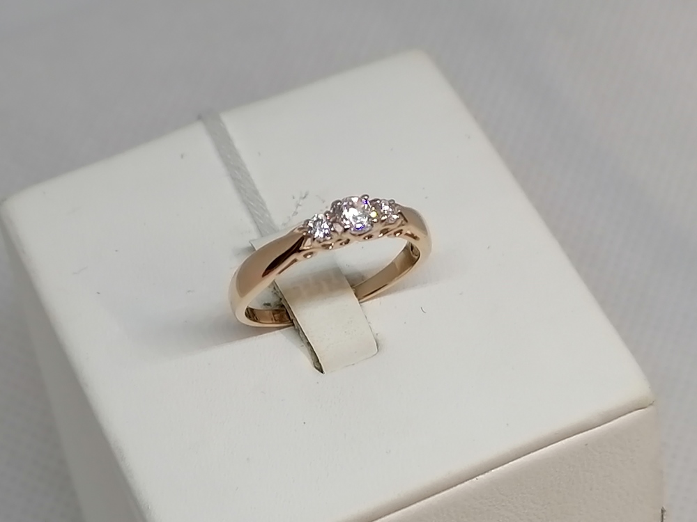 КОЛКМИ585 КОЛЬЦО С КАМНЯМИ (Au 585)