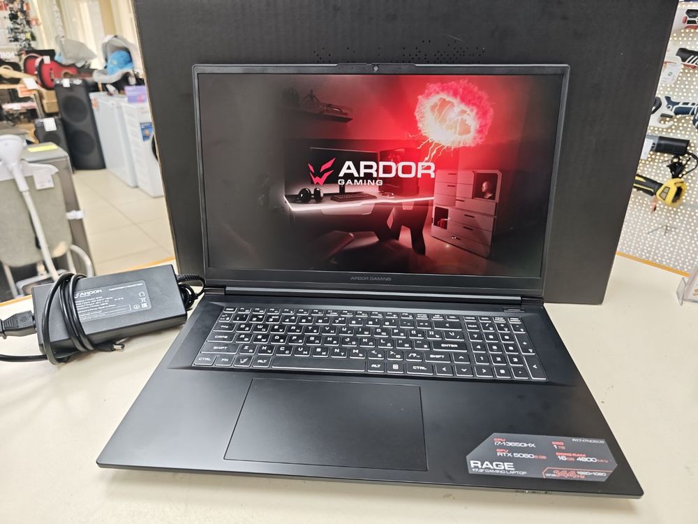 Ноутбук ARDOR Gaming; i7-13650HX, Geforce RTX 5060, 16 Гб, 1 Tb, Нет