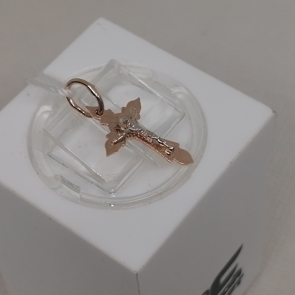 ПОДКБК585 ПОДВЕСКА КРЕСТ БЕЗ КАМНЯ (Au 585)