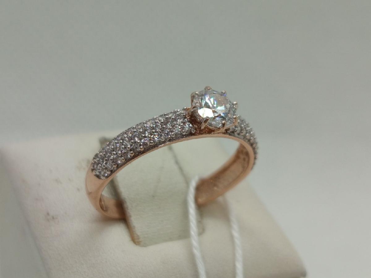 КОЛКМИ585 КОЛЬЦО С КАМНЯМИ (Au 585)