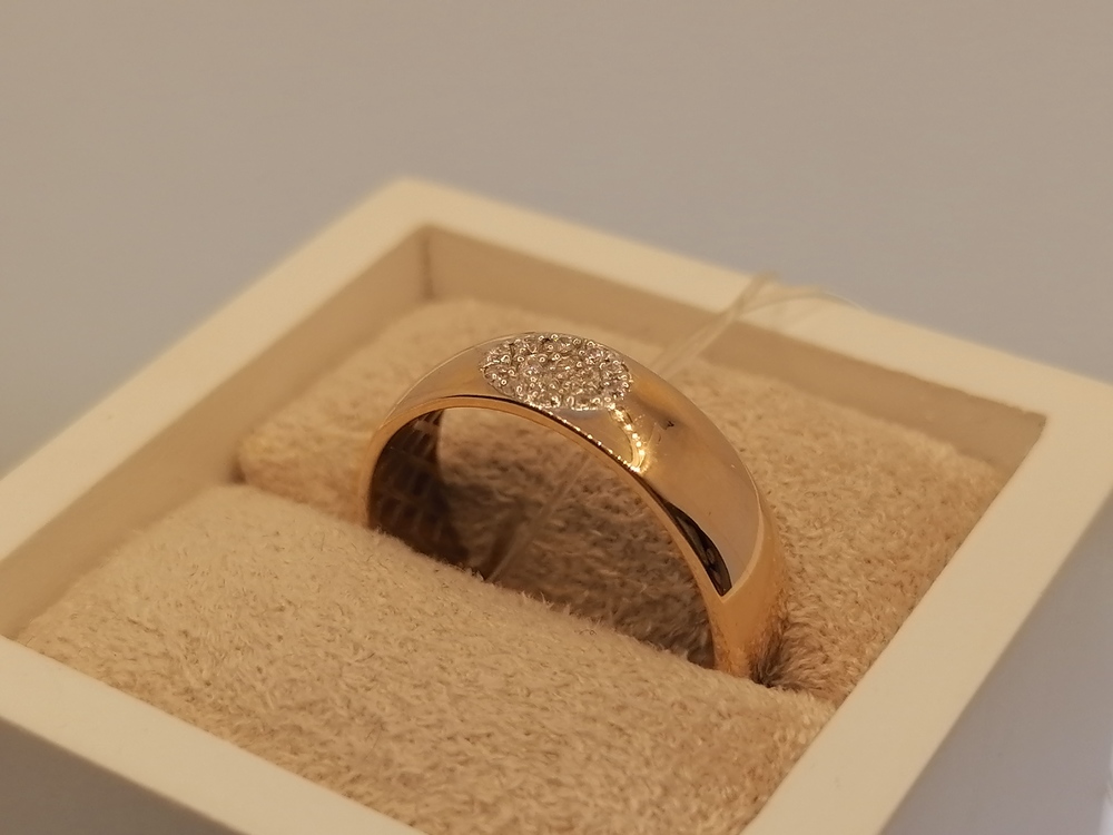 КОЛЬЦО С КАМНЯМИ (Au 585)