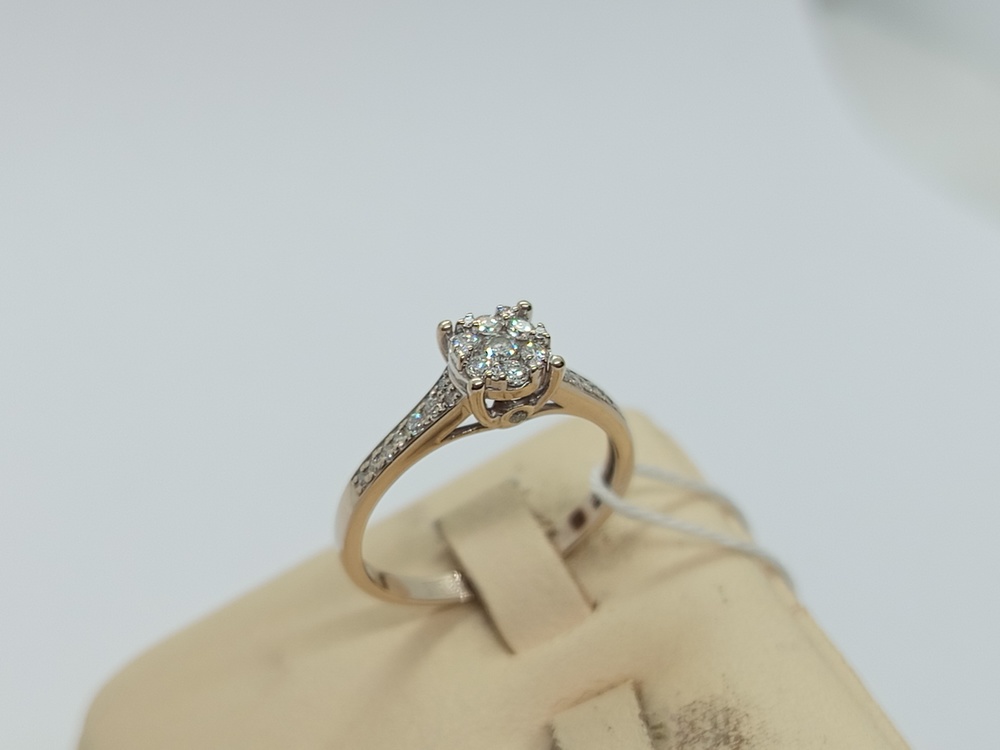 КОЛЬЦО БРИЛЛИАНТ Au 585