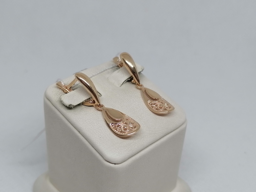 СЕРЬГИ БЕЗ КАМНЯ (Au 585)