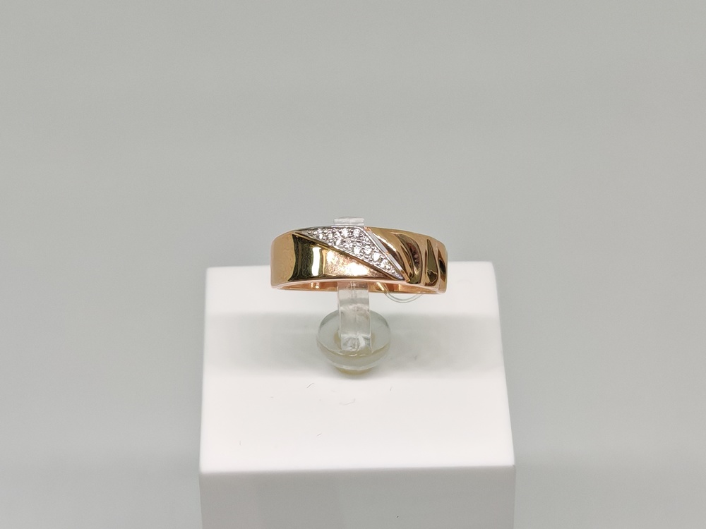 КОЛЬЦО С КАМНЯМИ (Au 585)