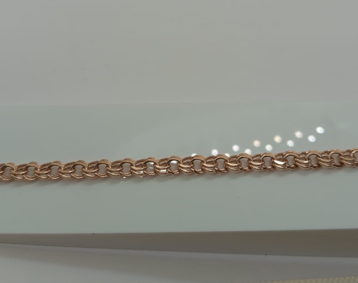 БРАСЛЕТ ПУСТОТЕЛЫЙ Бисмарк (Au 585)