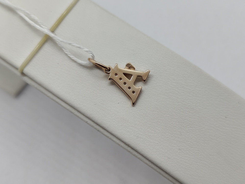 ПОДВЕСКА БУКВА А Au 585