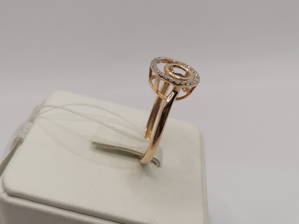 КОЛЬЦО ГРАНАТ с камнями (Au 585)