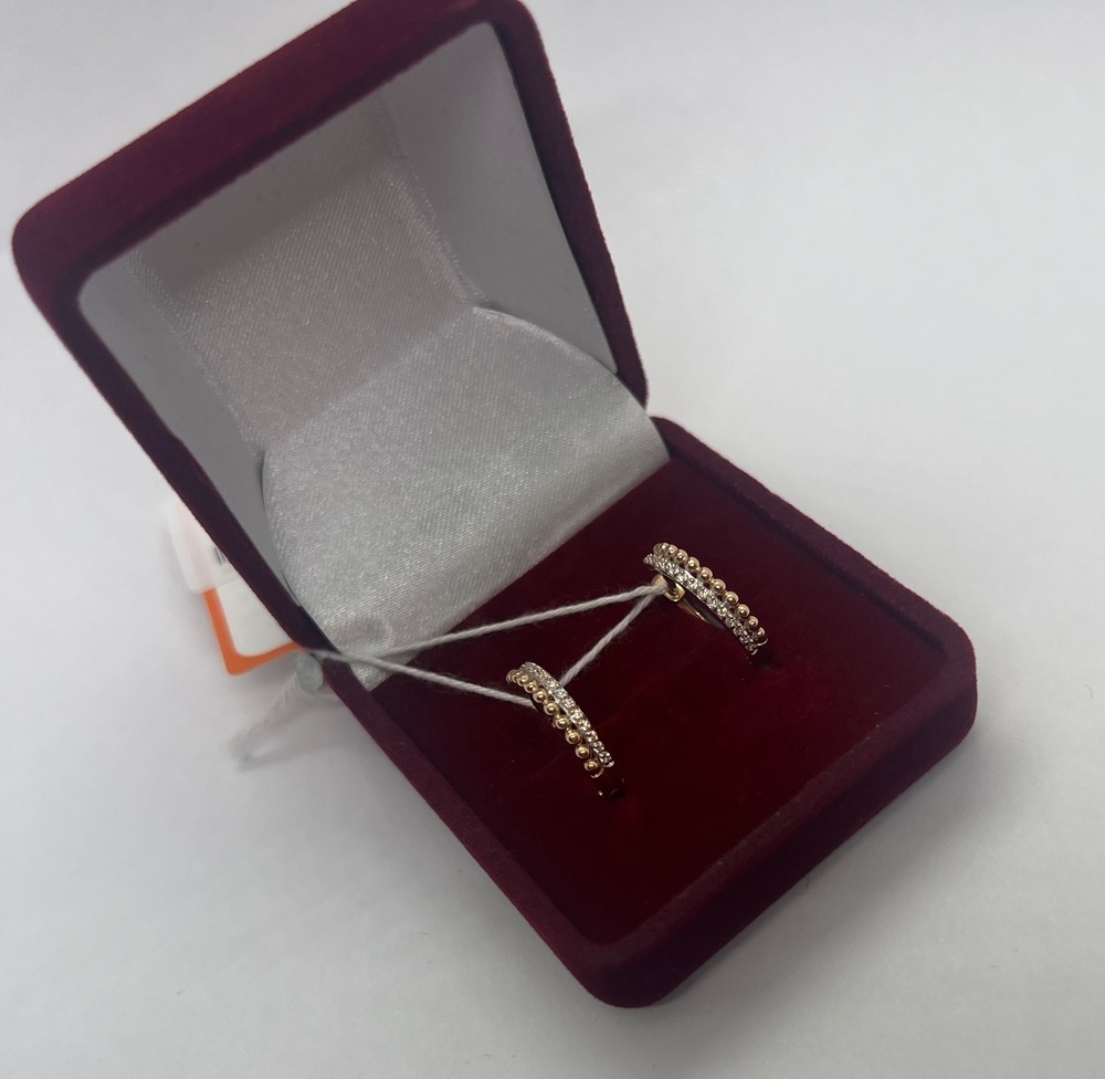 СКМИ585 СЕРЬГИ С КАМНЯМИ (Au 585)