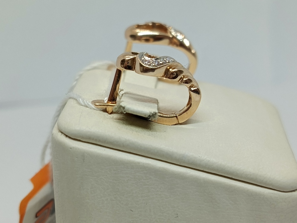 СКМИ585 СЕРЬГИ С КАМНЯМИ (Au 585)