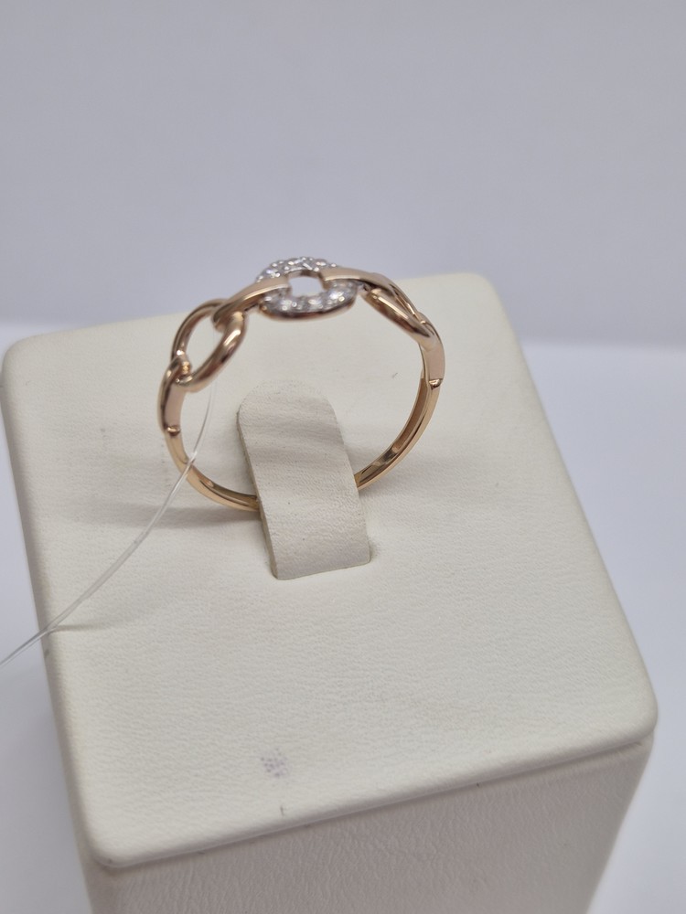 КОЛЬЦО С КАМНЯМИ (Au 585)