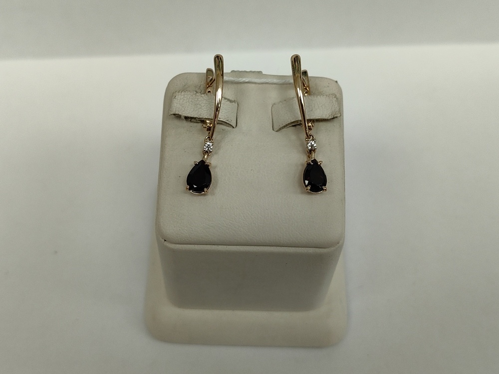 СЕРЬГИ С КАМНЯМИ (Au 585)