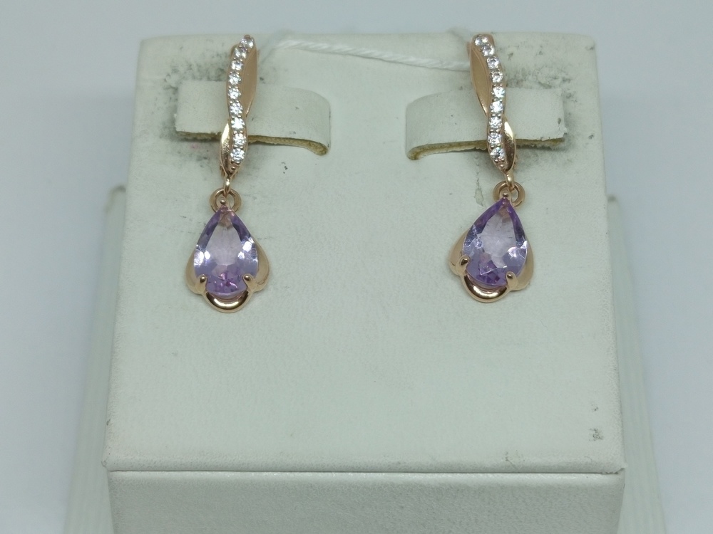 СЕРЬГИ С КАМНЯМИ (Au 585)