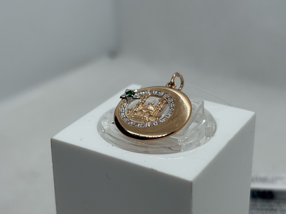 ПОДВЕСКА МЕЧЕТЬ с камнем (Au 585)