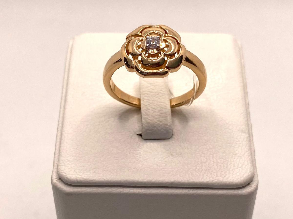 019429 КОЛЬЦО С КАМНЕМ (Au 585)