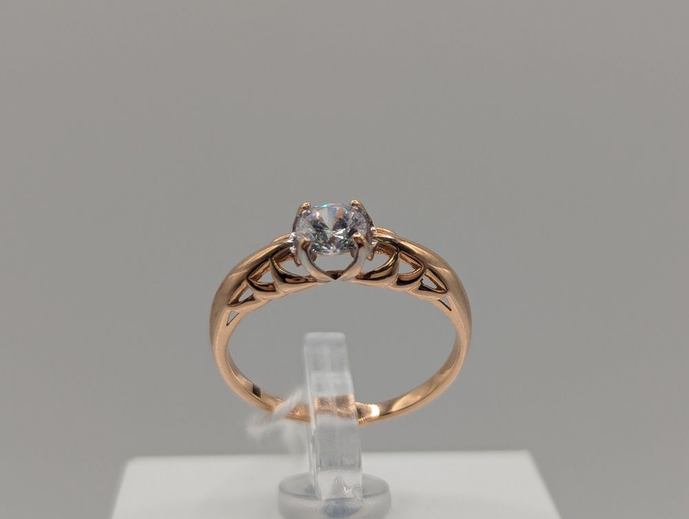 КОЛКМ585 КОЛЬЦО С КАМНЕМ (Au 585)